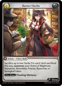 Barter Herbs - Grand Archive TCG Alchemical Revolution Starter Decks trading card
