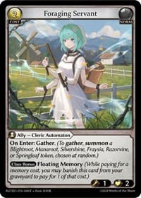 Foraging Servant - Grand Archive TCG Alchemical Revolution Starter Decks trading card