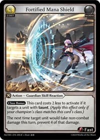Fortified Mana Shield - Grand Archive TCG Alchemical Revolution Starter Decks trading card