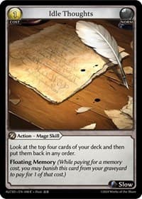 Idle Thoughts - Grand Archive TCG Alchemical Revolution Starter Decks trading card