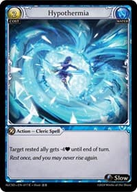 Hypothermia - Grand Archive TCG Alchemical Revolution Starter Decks trading card