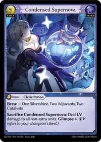 Condensed Supernova - Grand Archive TCG Alchemical Revolution Starter Decks trading card