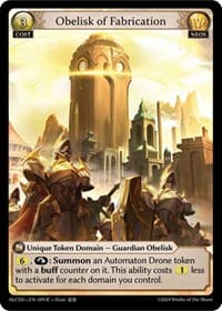 Obelisk of Fabrication - Grand Archive TCG Alchemical Revolution Starter Decks trading card