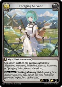 Foraging Servant - Grand Archive TCG Promotional Cards trading card
