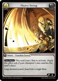 Heavy Swing - Grand Archive TCG Promotional Cards trading card
