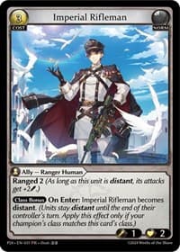 Imperial Rifleman - Grand Archive TCG Promotional Cards trading card