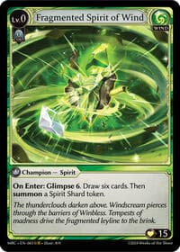 Fragmented Spirit of Wind - Grand Archive TCG Mercurial Heart trading card