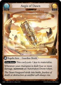 Aegis of Dawn - Grand Archive TCG Mercurial Heart trading card