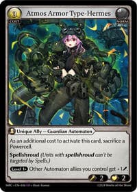 Atmos Armor Type-Hermes - Grand Archive TCG Mercurial Heart trading card