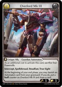 Overlord Mk III - Grand Archive TCG Mercurial Heart trading card