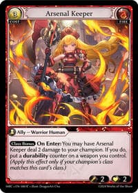 Arsenal Keeper - Grand Archive TCG Mercurial Heart trading card