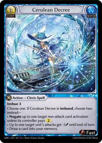 Cerulean Decree - Grand Archive TCG Mercurial Heart trading card