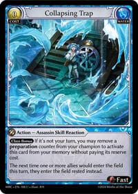 Collapsing Trap - Grand Archive TCG Mercurial Heart trading card