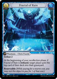 Fractal of Rain - Grand Archive TCG Mercurial Heart trading card