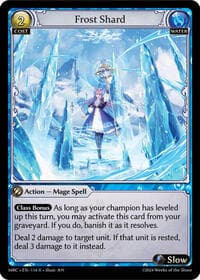 Frost Shard - Grand Archive TCG Mercurial Heart trading card