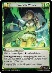 Favorable Winds - Grand Archive TCG Mercurial Heart trading card