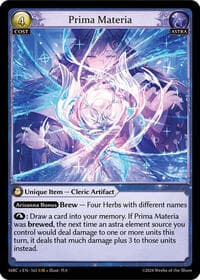 Prima Materia - Grand Archive TCG Mercurial Heart trading card