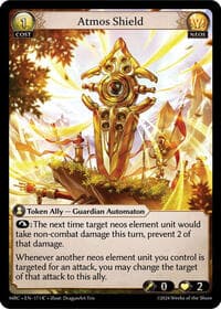 Atmos Shield - Grand Archive TCG Mercurial Heart trading card