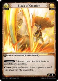 Blade of Creation - Grand Archive TCG Mercurial Heart trading card