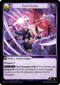 Final Stroke - Grand Archive TCG Mercurial Heart trading card