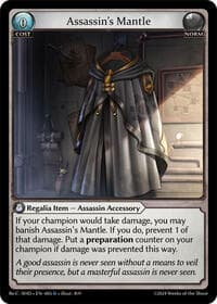 Assassin's Mantle - Grand Archive TCG Tristan Re:Collection, Shadowdancer trading card