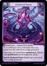 Dusksoul Stone - Grand Archive TCG Tristan Re:Collection, Shadowdancer trading card