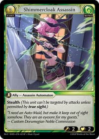 Shimmercloak Assassin - Grand Archive TCG Tristan Re:Collection, Shadowdancer trading card