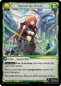 Surveil the Winds - Grand Archive TCG Tristan Re:Collection, Shadowdancer trading card