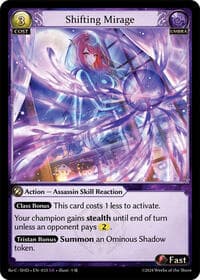 Shifting Mirage - Grand Archive TCG Tristan Re:Collection, Shadowdancer trading card