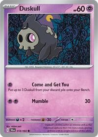 Duskull - Pokemon SV: Shrouded Fable trading card