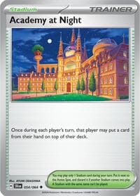 Academy at Night - Pokemon SV: Shrouded Fable trading card
