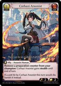Corhazi Arsonist - Grand Archive TCG Supporter Pack 2 trading card