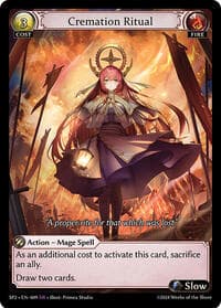 Cremation Ritual - Grand Archive TCG Supporter Pack 2 trading card