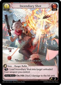 Incendiary Shot - Grand Archive TCG Supporter Pack 2 trading card