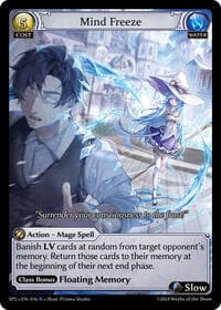 Mind Freeze - Grand Archive TCG Supporter Pack 2 trading card