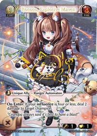 Rococo, Explosive Maven (CSR) - Grand Archive TCG Supporter Pack 2 trading card