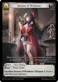 Serum of Wisdom - Grand Archive TCG Supporter Pack 2 trading card