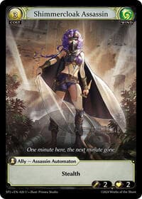 Shimmercloak Assassin - Grand Archive TCG Supporter Pack 2 trading card