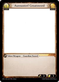 Aurousteel Greatsword - Grand Archive TCG Supporter Pack 2 trading card