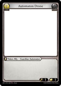 Automaton Drone - Grand Archive TCG Supporter Pack 2 trading card