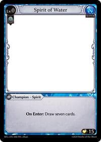 Spirit of Water - Grand Archive TCG Supporter Pack 2 trading card