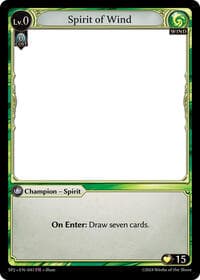 Spirit of Wind - Grand Archive TCG Supporter Pack 2 trading card