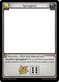 Springleaf - Grand Archive TCG Supporter Pack 2 trading card
