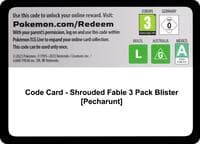 Code Card - Shrouded Fable 3 Pack Blister [Pecharunt] - Pokemon SV: Shrouded Fable trading card
