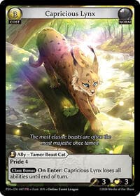 Capricious Lynx - Grand Archive TCG Promotional Cards trading card
