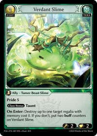 Verdant Slime - Grand Archive TCG Promotional Cards trading card