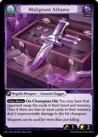 Malignant Athame - Grand Archive TCG Promotional Cards trading card