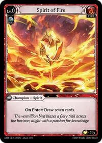 Spirit of Fire - Grand Archive TCG Mortal Ambition trading card