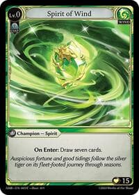 Spirit of Wind - Grand Archive TCG Mortal Ambition trading card