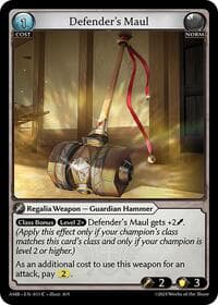 Defender's Maul - Grand Archive TCG Mortal Ambition trading card